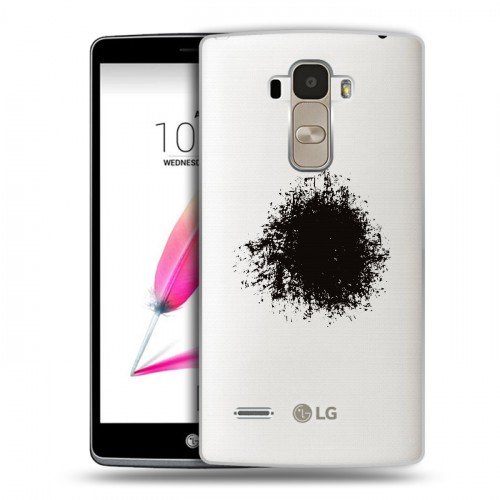 Полупрозрачный дизайнерский пластиковый чехол для LG G4 Stylus Абстракции 5