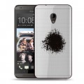 Полупрозрачный дизайнерский пластиковый чехол для HTC Desire 700 Абстракции 5