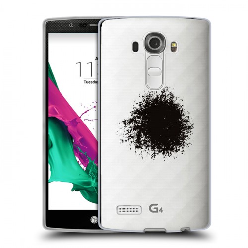 Полупрозрачный дизайнерский пластиковый чехол для LG G4 Абстракции 5