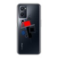 Полупрозрачный дизайнерский пластиковый чехол для Realme 9i Абстракции 3