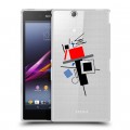 Полупрозрачный дизайнерский пластиковый чехол для Sony Xperia Z Ultra  Абстракции 3