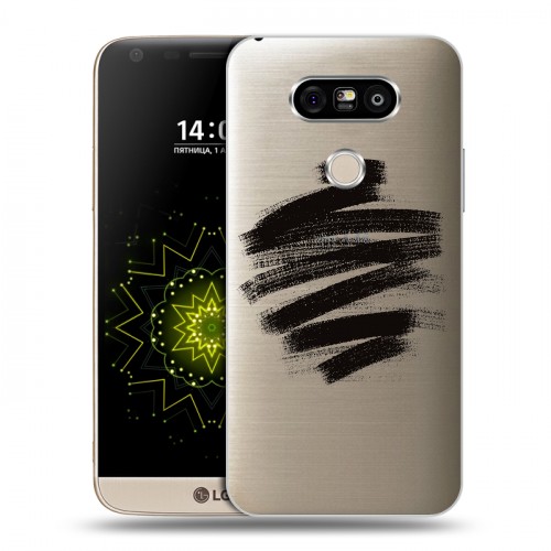 Полупрозрачный дизайнерский пластиковый чехол для LG G5 Абстракции