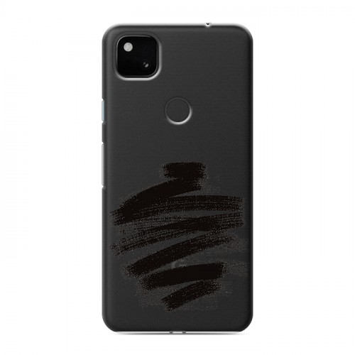 Полупрозрачный дизайнерский пластиковый чехол для Google Pixel 4a Абстракции