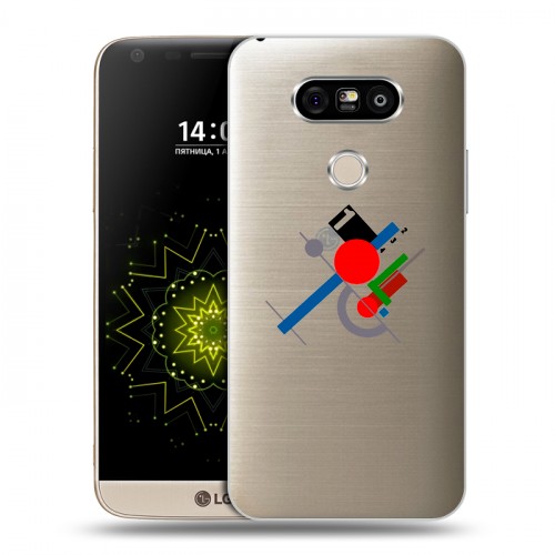 Полупрозрачный дизайнерский пластиковый чехол для LG G5 Абстракции 3