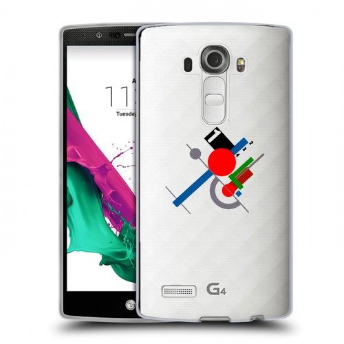Полупрозрачный дизайнерский пластиковый чехол для LG G4 Абстракции 3