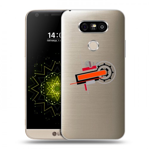 Полупрозрачный дизайнерский пластиковый чехол для LG G5 Абстракции 3