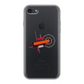 Полупрозрачный дизайнерский силиконовый чехол для Iphone 7 Абстракции 3