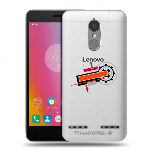 Полупрозрачный дизайнерский пластиковый чехол для Lenovo K6 Абстракции 3