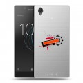 Полупрозрачный дизайнерский пластиковый чехол для Sony Xperia L1 Абстракции 3