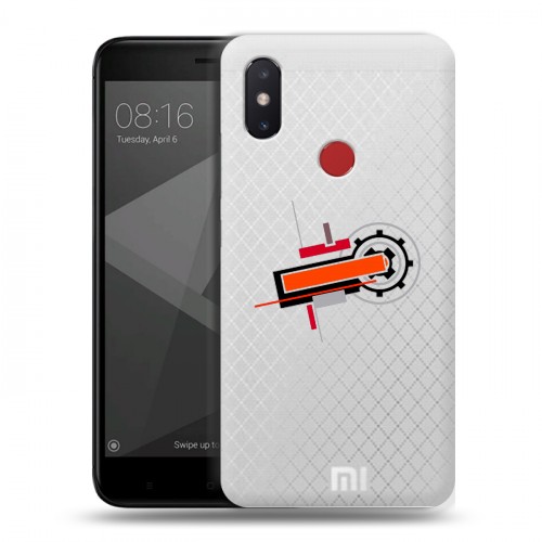 Полупрозрачный дизайнерский силиконовый чехол для Xiaomi Mi8 SE Абстракции 3