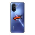 Полупрозрачный дизайнерский пластиковый чехол для Huawei Nova Y70 Абстракции 3