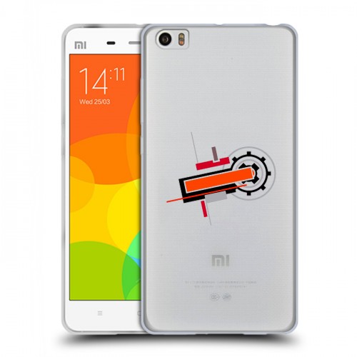 Полупрозрачный дизайнерский силиконовый чехол для Xiaomi Mi Note Абстракции 3