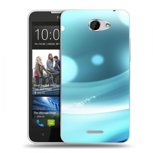 Дизайнерский пластиковый чехол для HTC Desire 516 Абстракции Сияние