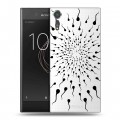 Полупрозрачный дизайнерский пластиковый чехол для Sony Xperia XZs Абстракции