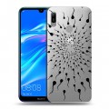 Полупрозрачный дизайнерский пластиковый чехол для Huawei Y6 (2019) Абстракции