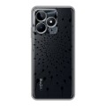 Полупрозрачный дизайнерский пластиковый чехол для Realme C53 Абстракции