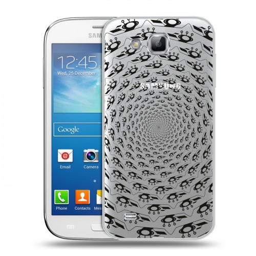 Полупрозрачный дизайнерский пластиковый чехол для Samsung Galaxy Premier Абстракции