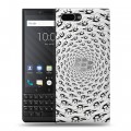 Полупрозрачный дизайнерский пластиковый чехол для BlackBerry KEY2 Абстракции