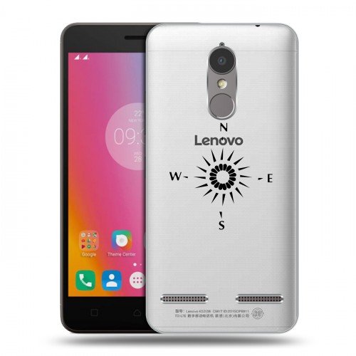 Полупрозрачный дизайнерский пластиковый чехол для Lenovo K6 Абстракции