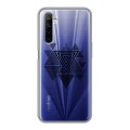 Полупрозрачный дизайнерский силиконовый чехол для Realme 6 Абстракции 1