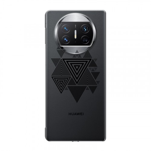 Полупрозрачный дизайнерский пластиковый чехол для Huawei Mate X3 Абстракции 1