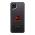 Полупрозрачный дизайнерский силиконовый чехол для Samsung Galaxy A12 Абстракции