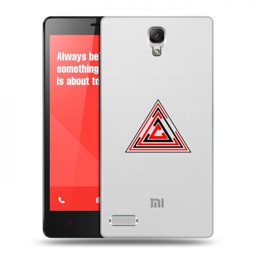 Полупрозрачный дизайнерский пластиковый чехол для Xiaomi RedMi Note Абстракции