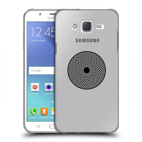 Полупрозрачный дизайнерский пластиковый чехол для Samsung Galaxy J5 Абстракции 5