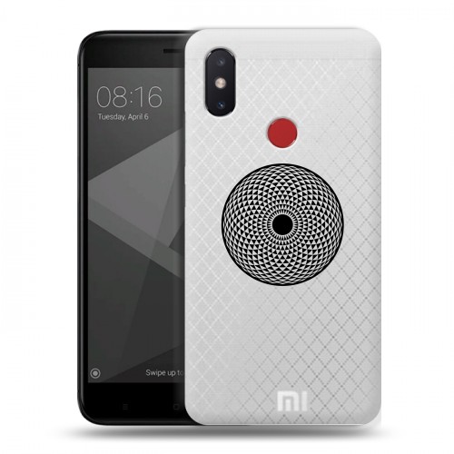 Полупрозрачный дизайнерский силиконовый чехол для Xiaomi Mi8 SE Абстракции 5