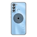 Полупрозрачный дизайнерский пластиковый чехол для Tecno Pop 5 LTE Абстракции 5