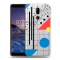 Полупрозрачный дизайнерский пластиковый чехол для Nokia 7 Plus Абстракции 3