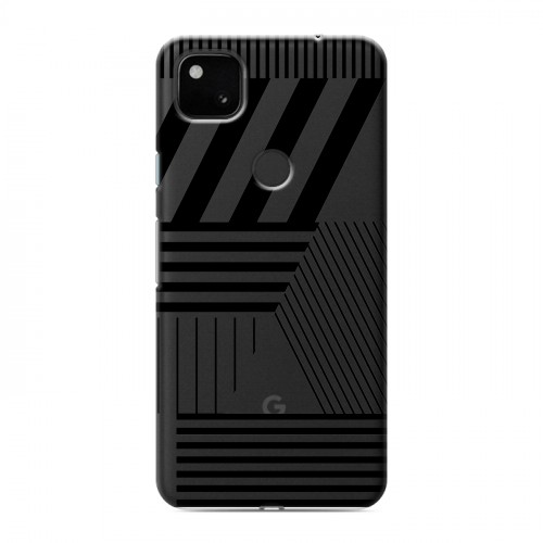 Полупрозрачный дизайнерский пластиковый чехол для Google Pixel 4a Абстракции 1