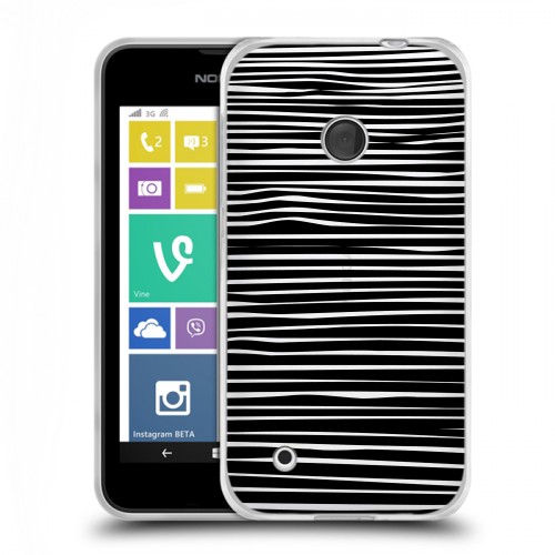 Полупрозрачный дизайнерский пластиковый чехол для Nokia Lumia 530 Абстракции 2