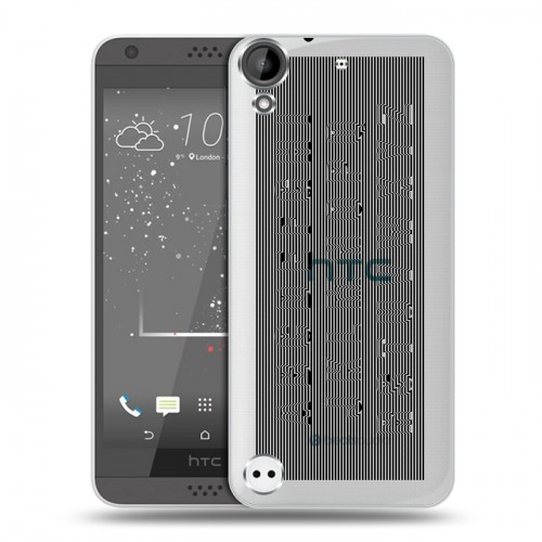 Полупрозрачный дизайнерский пластиковый чехол для HTC Desire 530 Абстракции