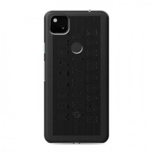 Полупрозрачный дизайнерский пластиковый чехол для Google Pixel 4a Абстракции