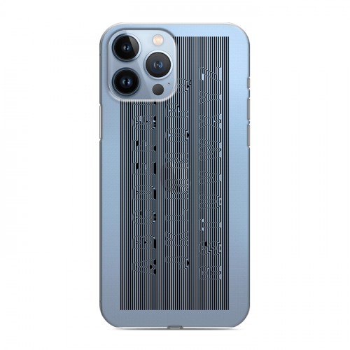 Полупрозрачный дизайнерский пластиковый чехол для Iphone 13 Pro Max Абстракции