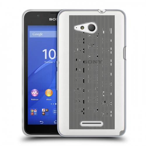 Полупрозрачный дизайнерский пластиковый чехол для Sony Xperia E4g Абстракции