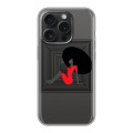 Полупрозрачный дизайнерский пластиковый чехол для Iphone 15 Pro Абстракции