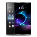 Дизайнерский пластиковый чехол для Sony Xperia acro S Абстракции Сияние