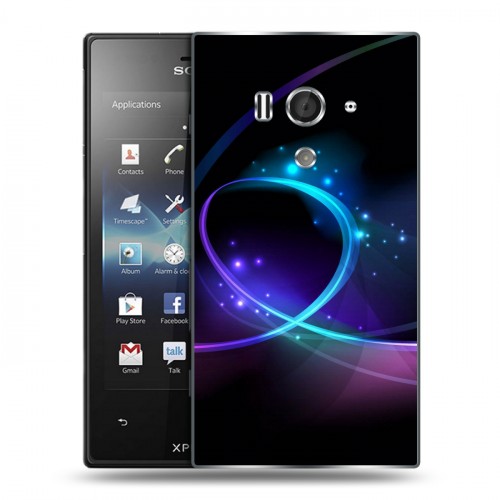 Дизайнерский пластиковый чехол для Sony Xperia acro S Абстракции Сияние