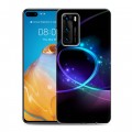 Дизайнерский силиконовый с усиленными углами чехол для Huawei P40 Абстракции Сияние