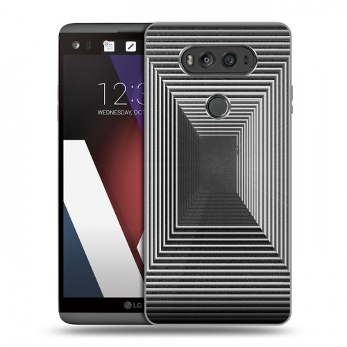 Полупрозрачный дизайнерский пластиковый чехол для LG V20 Абстракции