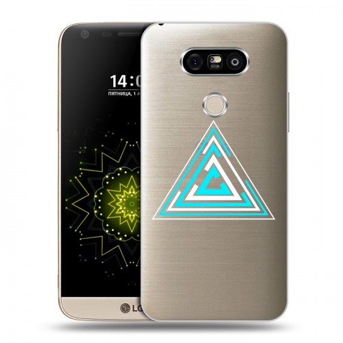 Полупрозрачный дизайнерский пластиковый чехол для LG G5 Абстракции 3