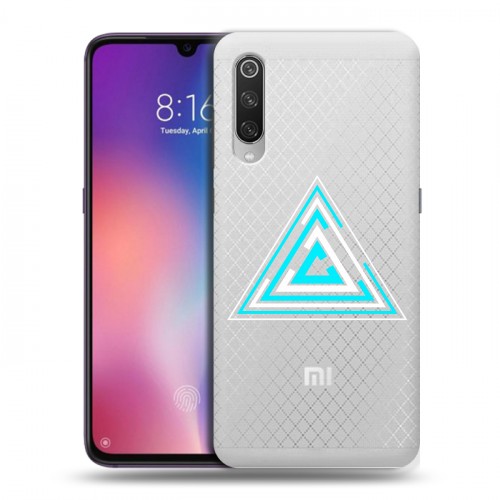 Полупрозрачный дизайнерский силиконовый с усиленными углами чехол для Xiaomi Mi9 Абстракции 3