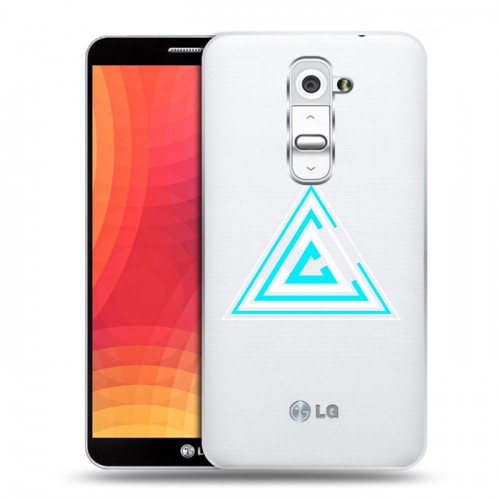 Полупрозрачный дизайнерский пластиковый чехол для LG Optimus G2 Абстракции 3