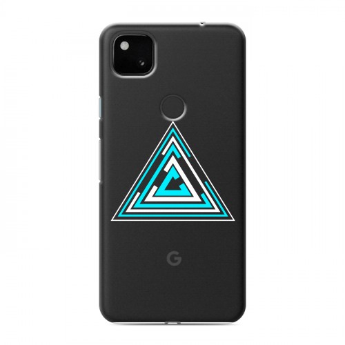 Полупрозрачный дизайнерский пластиковый чехол для Google Pixel 4a Абстракции 3