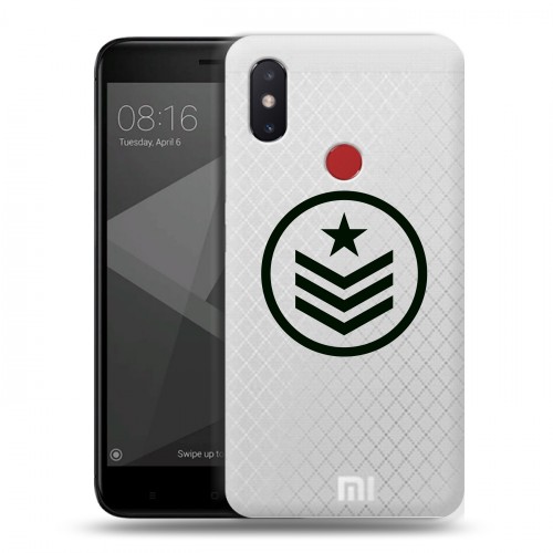 Полупрозрачный дизайнерский пластиковый чехол для Xiaomi Mi8 SE Армия