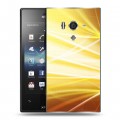 Дизайнерский пластиковый чехол для Sony Xperia acro S Абстракции Сияние