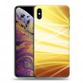 Дизайнерский силиконовый чехол для Iphone Xs Max Абстракции Сияние