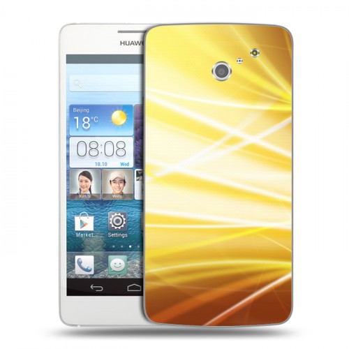 Дизайнерский пластиковый чехол для Huawei Ascend D2 Абстракции Сияние